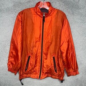 VTG Gap Windbreaker Youth Sz 2XL XXL (14-16)‎ Orange Full Zip Mesh Lined Jacket